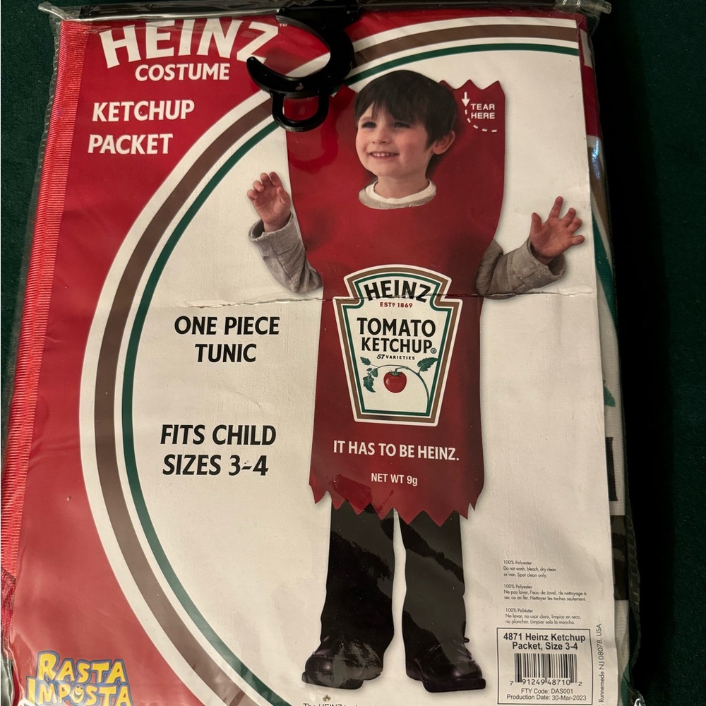 Kids ketchup costume